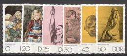 DDR  Yvert   1286/1291  * * TB  Tableau  Sculpture  - Unused Stamps