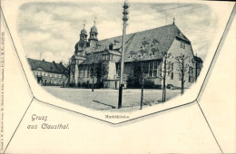 CPA Clausthal Zellerfeld Im Oberharz, Marktkirche - Autres & Non Classés