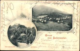 CPA Badenweiler Im Schwarzwald, Gesamtansicht, Schwanenteich, Ruine, Hotel Sommer - Other & Unclassified