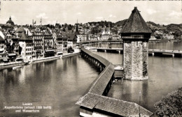 CPA Luzern Stadt Schweiz, Kapelbrücke Mit Wasserturm - Other & Unclassified