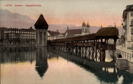 CPA Luzern Stadt Schweiz, Kapellbrücke - Other & Unclassified