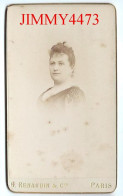 CARTE CDV - Phot-Edit. G. RENAUDIN & Cie - Portrait D'une Femme à Identifier - Tirage Aluminé 19 ème - Old (before 1900)