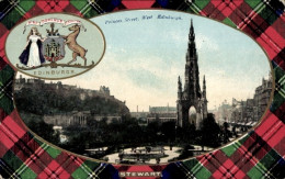 Blason Passepartout CPA Edinburgh Schottland, Princes Street - Andere & Zonder Classificatie