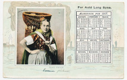CPA Calendrier 1907 (3) For Auld Lang Syne  Scotch Fishwife  Almanack  Ecossaise Pêcheuse - New Year