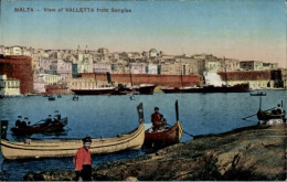 CPA Valletta Malta, Blick Von Senglea - Malta