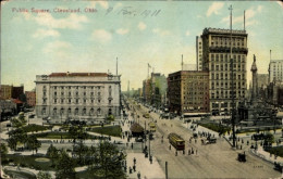 CPA Cleveland Ohio USA, öffentlicher Platz - Sonstige & Ohne Zuordnung