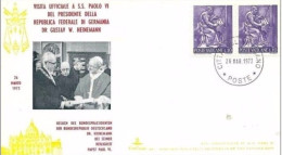 VATICANO - 26  3 1973   SS PAOLO VI  RICEVE IL PRESIDENTE GERMANIA GUSTAV HEINEMANN - Papi