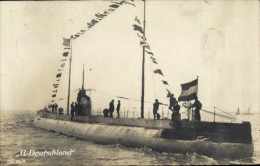 CPA Deutsches U Boot, Deutschland, Flaggen - Other & Unclassified
