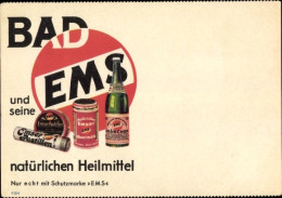 CPA Bad Ems Im Rhein Lahn Kreis,Reklame, Emser Pastillen, Heilmittel - Advertising