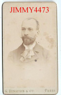 CARTE CDV - Phot-Edit. G. RENAUDIN & Cie - Portrait D'un Homme Barbu, à Identifier - Tirage Aluminé 19 ème - Antiche (ante 1900)