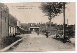 Carte Postale Ancienne Grandvilliers - Le Pont Du Chemin De Fer - Grandvilliers