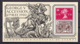 195 GRANDE BRETAGNE 2010 - Y&T BF 72 - Elizabeth II George V Cheval - Neuf ** (MNH) Sans Charniere - Unused Stamps