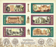 Romania 2007 - The Old Bucharest , Perforate, Souvenir Sheet ,  MNH ,Mi.Bl.397 - Unused Stamps