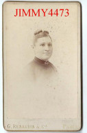 CARTE CDV - Phot-Edit. G. RENAUDIN & Cie - Portrait D'une Femme, à Identifier - Tirage Aluminé 19 ème - Antiche (ante 1900)