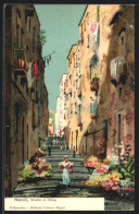 Artista-Cartolina Napoli, Gradini Di Chiaja  - Napoli (Napels)