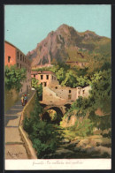Artista-Cartolina Amalfi, La Vallata Dei Molini  - Sonstige & Ohne Zuordnung