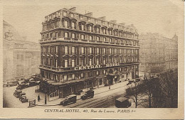X114412 PARIS 1° ARRONDISSEMENT 40 RUE DU LOUVRE CENTRAL HOTEL - Arrondissement: 01