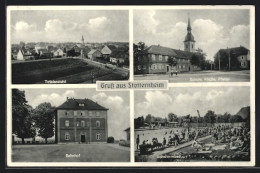 AK Stotternheim, Bahnhof, Schwimmbad, Schule, Kirche, Pfarrei  - Autres & Non Classés