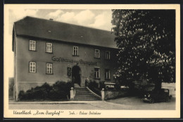 AK Vieselbach, Gast- Und Logierhaus Zum Burghof Mit Baum U. Auto  - Other & Unclassified