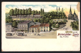 Lithographie Steele /Ruhr, Gasthaus Michelshöhe Von M. Olfen  - Other & Unclassified