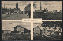 AK Stotternheim, Bahnhof, Solbad Louisenhall, Saline Neuhall, Schloss Siedelhof  - Bergbau