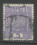 Pologne - Poland - Polen 1932-33 Y&T N°356 - Michel N°272 (o) - 5g Armoirie - Oblitérés