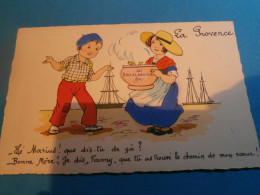 Illustrateur Inconnu, Dessin Humour, Les Régions La Provence , Hé Marius - Zeitgenössisch (ab 1950)