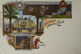Monaco // Monte Carlo Litho Salle De Jeu (Casino - Gambling) Ca 1900 - Monte-Carlo
