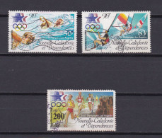 NOUVELLE-CALEDONIE 1984 PA N°240/42 OBLITERE JEUX OLYMPIQUES DE LOS ANGELES - Used Stamps