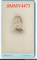 CARTE CDV - Phot-Edit. ( PESME ) HERMANN & Cie - Portrait D'une Jeune Fille à Identifier - Tirage Aluminé 19 ème - Antiche (ante 1900)