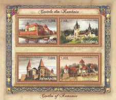 Romania 2008 - Castels Of Romania,, Perforate, Souvenir Sheet ,  MNH ,Mi.Bl.432 - Neufs
