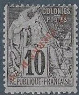 SPM N°34a *  Surcharge Renversée Neuf Trace De Charnière MH - Unused Stamps