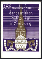 Künstler-AK Freiburg I. Br., General-Versammlung Der Deutschen Katholiken 28.08.-01.09. 1929  - Altri & Non Classificati