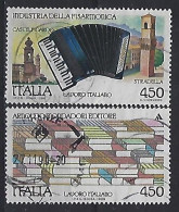 Italy 1989  Italienische Technologie Im Ausland  (o) Mi.2097-2098 - 1981-90: Used
