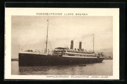 AK Doppelschrauben-Salondampfer Königin Louise Des Norddeutschen Lloyd  - Passagiersschepen