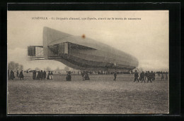 AK Luneville, Un Dirigeable Allemand Type Zeppelin  - Aeronaves