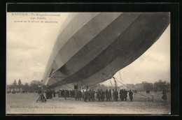 AK Lunéville, Un Dirigéable Allemand Type Zeppelin, Luftschiff  - Aeronaves