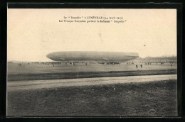 AK Luneville, Le Zeppelin Avril 1913  - Zeppeline