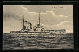 AK S. M. S. Posen Im Wasser  - Warships