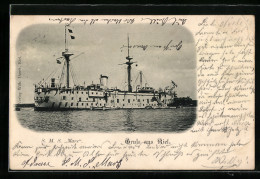 AK Kiel, S. M. S. Mars Im Hafen  - Guerre