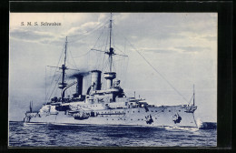 AK S. M. S. Schwaben Im Wasser  - Warships