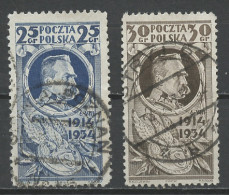 Pologne - Poland - Polen 1934 Y&T N°369 à 370 - Michel N°287 à 288 (o) - Légion Polonaise - Usados