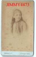 CARTE CDV - Phot-Edit.( PESME ) HERMANN & Cie - Portrait D'une Petite Fille à Identifier - Tirage Aluminé 19 ème - Antiche (ante 1900)