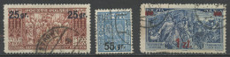 Pologne - Poland - Polen 1934 Y&T N°371 à 373 - Michel N°289 à 291 (o) - Sujets Divers Surchargés - Used Stamps