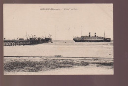 Cpa , Cotonou Dahomey , " L'Asie " En Rade ,  Voyagé - Passagiersschepen
