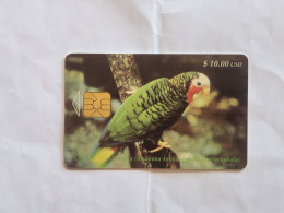 CUBA-(CU-ETE-0012A)-Cotorra-Amazona-(82)-($10.00)-(0001684867)-used Card+1card Prepiad Free - Kuba