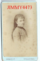 CARTE CDV - Phot-Edit.( PESME ) HERMANN & Cie - Portrait D'une Jeune Fille à Identifier - Tirage Aluminé 19 ème - Antiche (ante 1900)