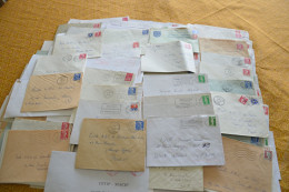 Lot Années 1950 1990 Oblitérations Département De La  NIEVRE 58 Environ 500 Enveloppes Entières - Matasellos Manuales