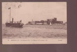 Cpa ,  Marseille , Le Chateau D'If , Le Bateau De Touristes ,  Voyagé - Fähren