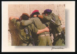 CPSM/PM 10.5x15 Israël (144) JERUSALEM Meeting Of Fighters At The Western Wall Réunion De Combattants Au Mur Occidental - Israel